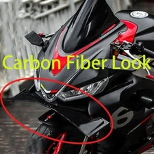 For 2021-2024 2025 RS660 Winglet Wind Spoiler Cover ,Carbon Fiber Look , Plastic