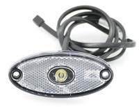 Aspöck Flatpoint 2 LED Positionsleuchte Weiß Begrenzungsleuchte Leuchte + Kabel