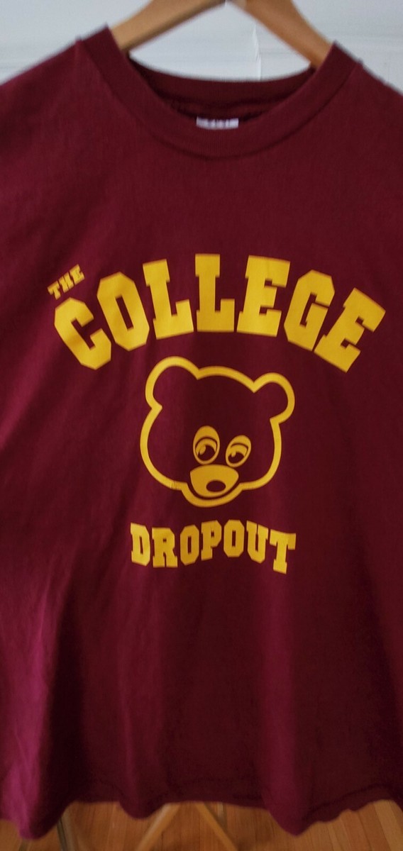Authentic Kanye West Vintage College Dropout Tour T-Shirt Authentic Kanye West Vintage College Dropout Tour T-Shirt