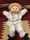 VINTAGE 1985,BLUE SIGNATURE CABBAGE PATCH DOLL,GIRL BLUE EYES