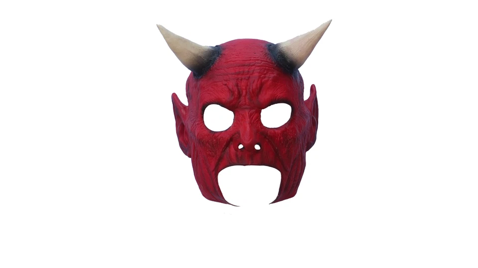 Ghoulish Productions Demon Latex Face Mask Horror Halloween Cosplay - Image 3 of 4