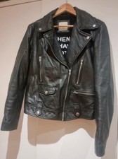 Each X Other Leather Biker Jacket, Lightly Padded Size Uk12 