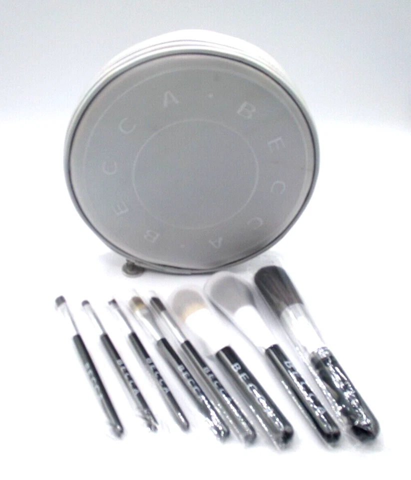 Nuevo Becca Juego de 8 Pinceles Sombra de Ojos y Rostro + Bolsa de Viaje Foto 2 de 3