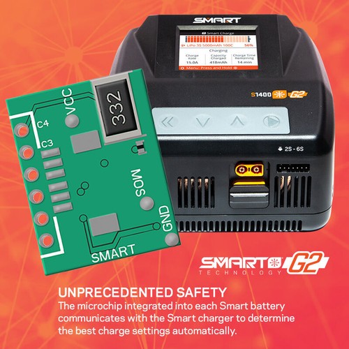 Spektrum SPMXC2040 S1400 G2 AC 1 x 400W Smart Charger - Picture 3 of 12