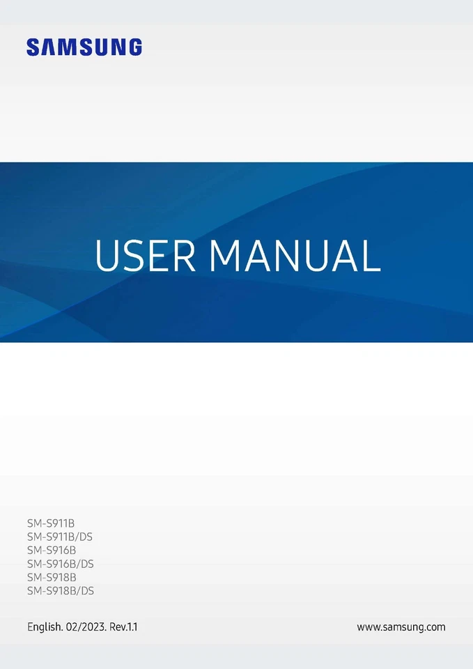 SAMSUNG GALAXY SM-918B S23 ULTRA 5G NEW PRINTED MANUAL GUIDE HANDBOOK 196 PAGES - Image 1 of 1