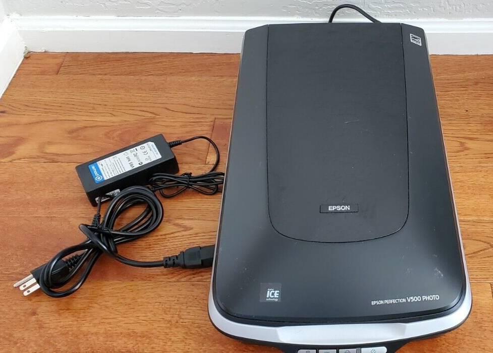 Epson Perfection V500 Photo Flatbed Scanner with AC Adapter Tested eBay