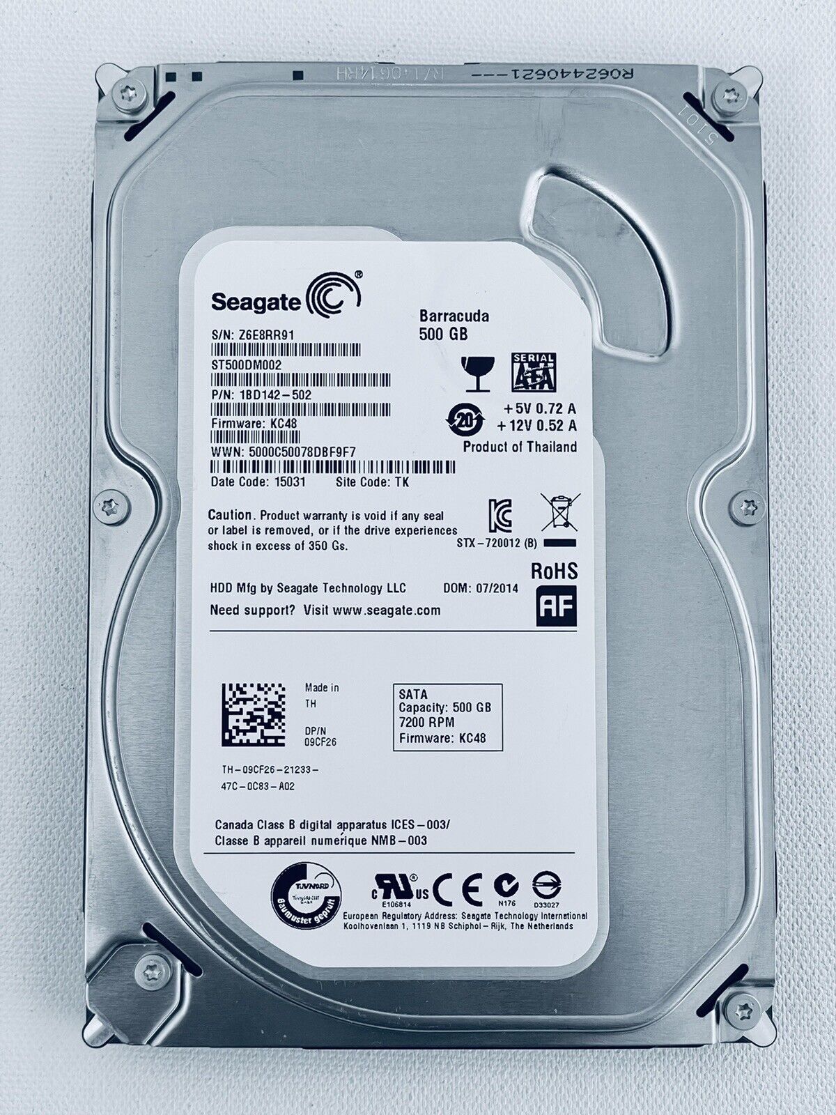 500GB Hard Drive Desktop Seagate PC Computer Dell HP Windows 10