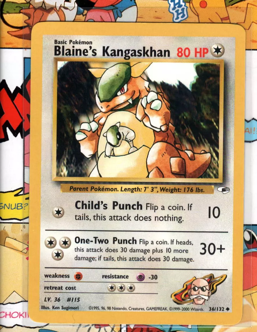 Blaine's Kangaskhan - Gym Heroes - Pokemon