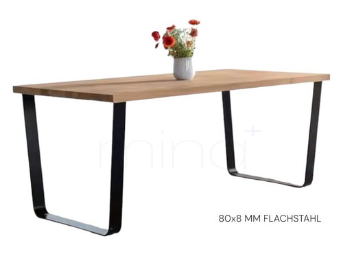 Estructura de mesa mina concept patín de mesa acero plano negro V F 8008 SW 1 pieza - Imagen 4 de 9