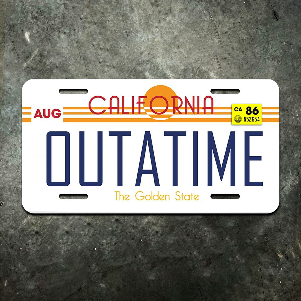 Delorean Back To The Future Number Plate