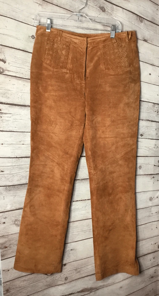 Pantalones Western Willi Smith Vintage Moleskin Mujer’s Talla 10 Boho Naranja Quemado Foto 2 de 4