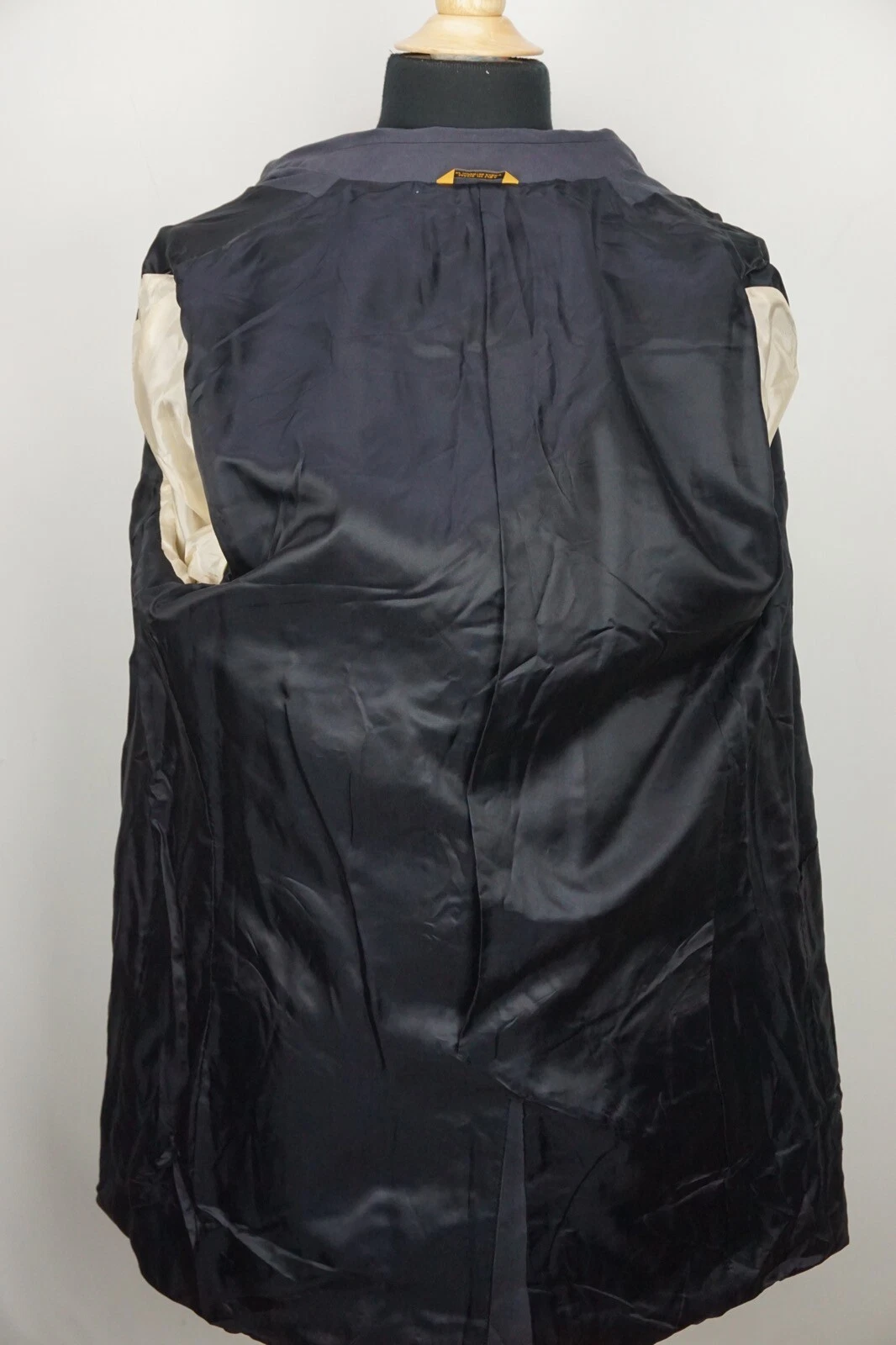 Hickey Freeman Blackman 120 Years Navy Blue Cashmere Blend Coat Sz 44R NWT - product detail image 6