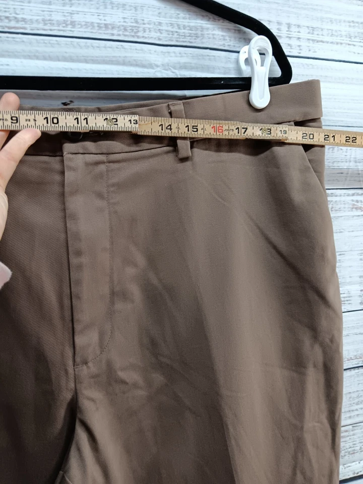 David Taylor Collection Pants Men's 40x30 Brown Stretch Elastic Casual Comfort - Image 3 of 4