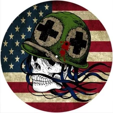 Slipmat Slip Mat 12" Turntable LP DJ Record Player Deck FLAG AMERICAN SOLDIER