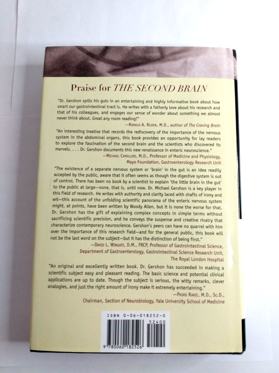 The Second Brain By Michael D. Gershon, M.D. Hardback Book-Nervous