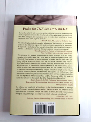 The Second Brain By Michael D. Gershon, M.D. Hardback Book-Nervous