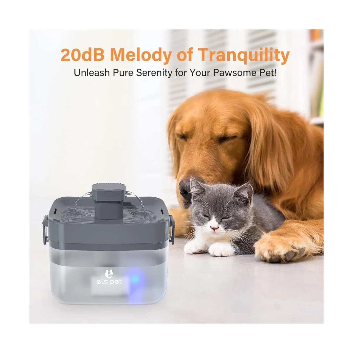 Els pet water clearance fountain