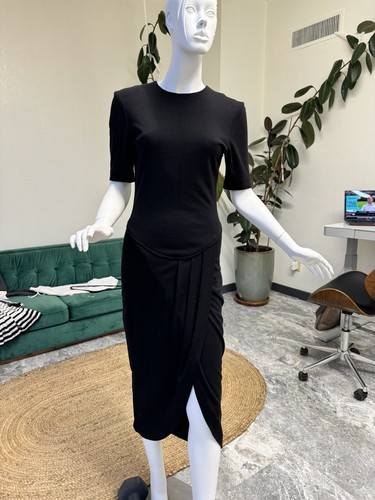 Vintage 80s Ronnie Rosado Black Dress Size 4 - Picture 2 of 11