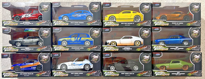 JADA FAST & FURIOUS 25 YEARS 1:32 SCALE DIE CAST SET OF 12 **NEW