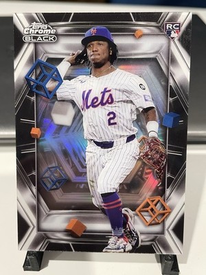 2025 Topps Chrome Black Luisangel Acuna Case Hit Depths of Darkness Mets Rookie