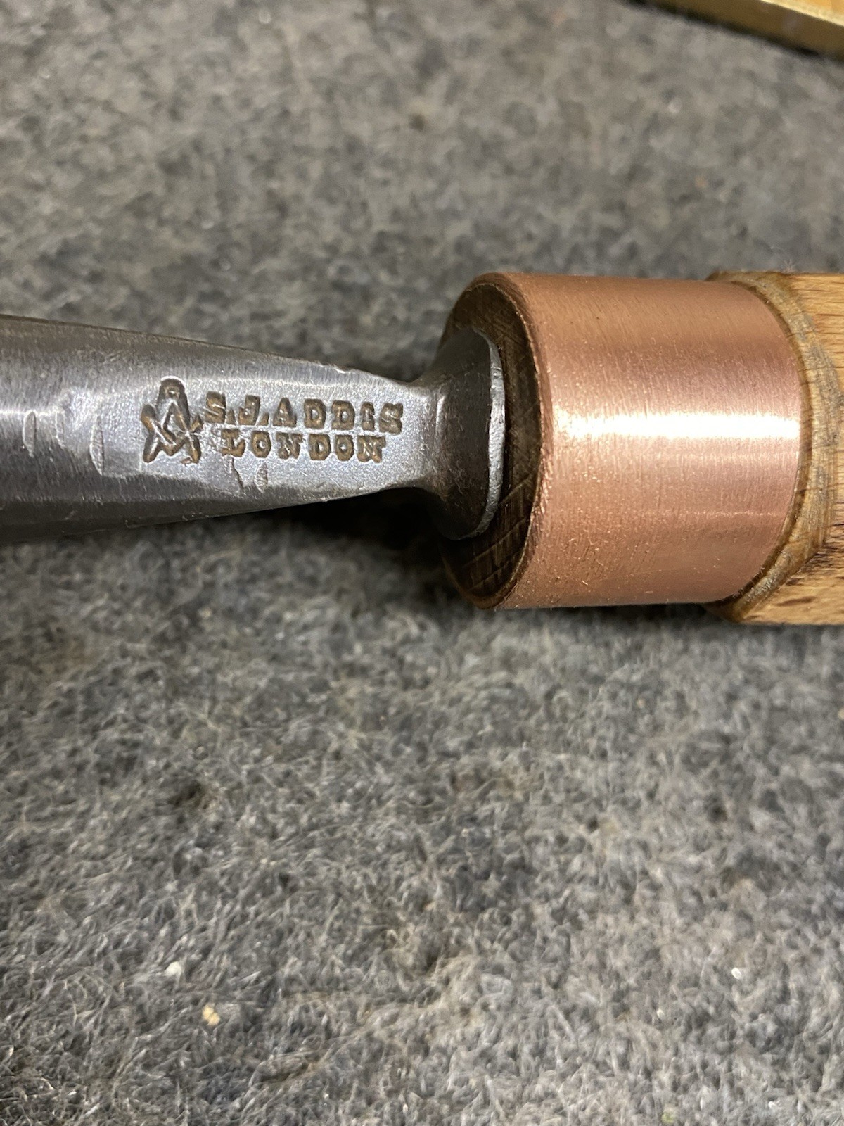 Vintage Addis & Sons 7/8 No.  18 U Shaped Carving Gouge Chisel London