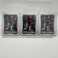 2026 Bowman Sal Stewart RC Lot of 3 Rookie #6 Cards Cincinnati Reds