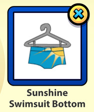 Webkinz Online Retired Sunshine Swimsuit Bottom Clothing Clothes Virtual Item