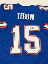 Tim Tebow Florida Gators Signed Football Jersey COA