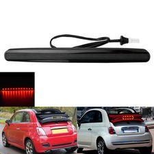 Dritte Bremsleuchte für Fiat 500E Cabriolet (332) 2020/10-2025/12 Schwarz Linse