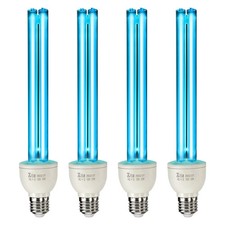 UV Light Bulb, 4 Pack, 25W Replacement Ultraviolet UVC Lamp with Ozone, 253.7 nm