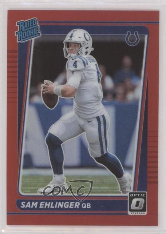 2021 Panini Donruss Optic Rated Rookie Red Prizm 87/99 Sam Ehlinger #246 0s9t