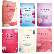 Love Oracle Cards,Twin Flame Oracle Cards,Tarot Cards for Beginners.54 Colorful