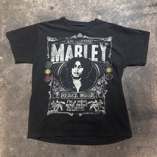 Vintage Bob Marley Zion Rootswear 2000s Black T-shirt Men  s Size M Reggae Rasta
