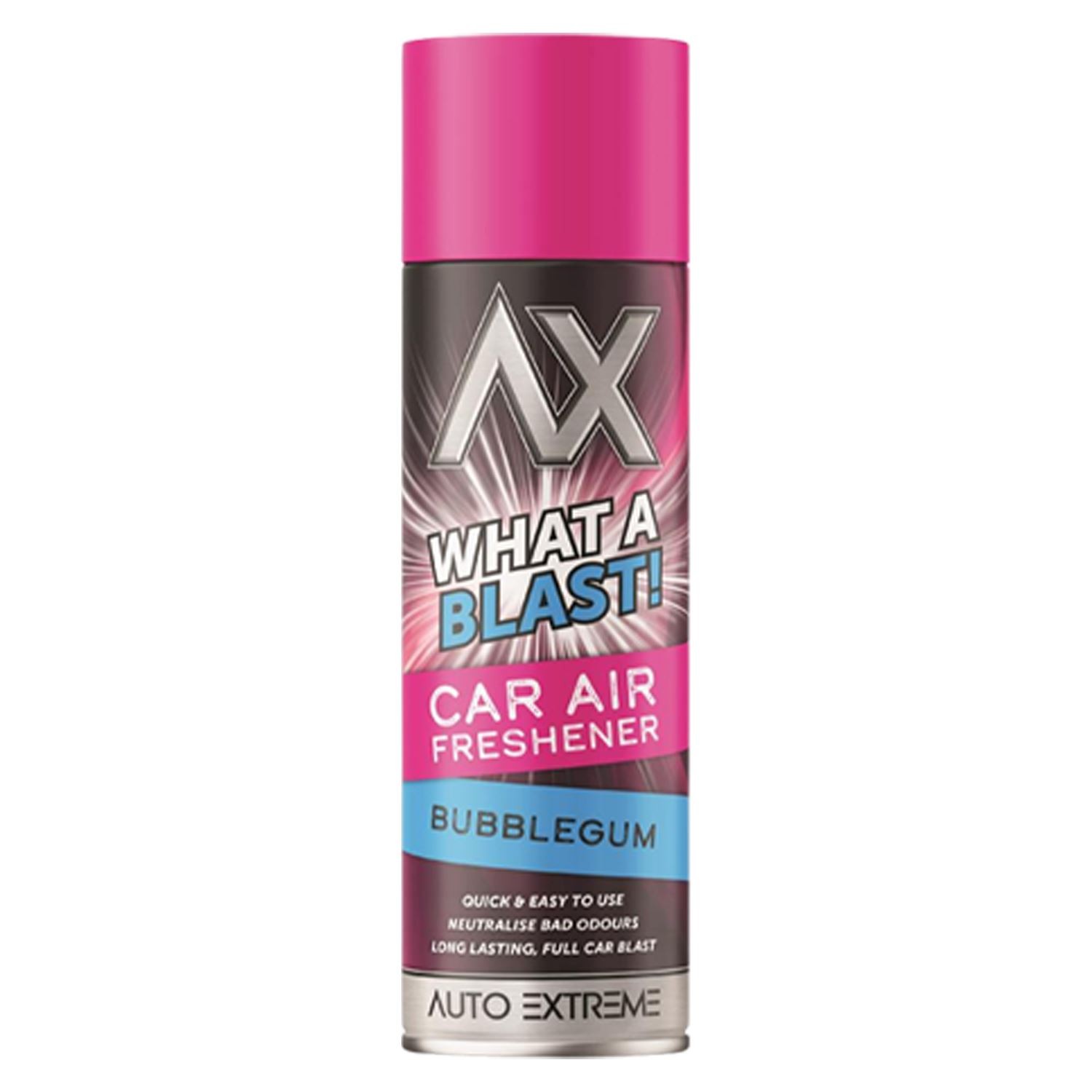 Car Air Freshener -  Bubblegum 500ml Long Lasting Spray - What A Blast!