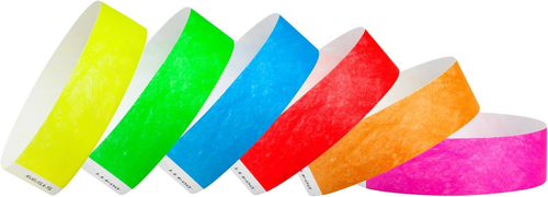 600 Wristco Tyvek Wristbands for Events, 6-Color Variety Pack – Tamper-Proof Des - Picture 12 of 12