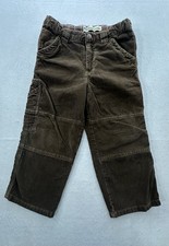 OshKosh B'gosh Boys Brown Corduroy Cargo Pants 4T Adjustable Waist