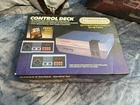 Nintendo NES Control Deck Vintage  Empty Box, Styrofoam & Manual Mario Bros