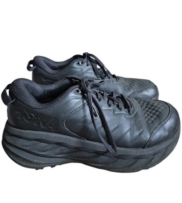 Hoka One One Bondi SR Black Slip Resistant Athletic Shoes Mens Size 7 Wide