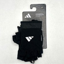 Adidas Aeroready Essential Adjustable Workout Lifting Gloves Black Women Size M