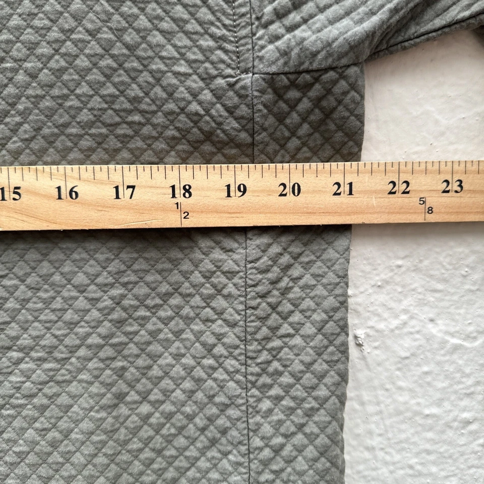 Vestido túnica acolchada texturizada para mujer GAP diseñado artesanal M bolsillos minimalista Foto 4 de 4