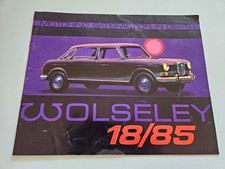 WOLSELEY 18/85 SALES BROCHURE 1968