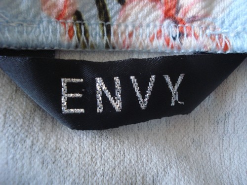 ENVY WHITE FLORAL POLY/ELASTANE PULL ON ELASTIC WAIST UK 14 WAIST 30IN - Picture 6 of 6