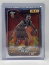 2024-25 Topps Chrome - Pelle Larsson (RC) #166 Miami Heat