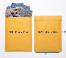  10"x13" Kraft Paper Bubble Padded Envelopes Mailers WaterProof Pcs10/25/50/100