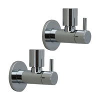 "Design-Eckventil Doppelpack 1/2\""