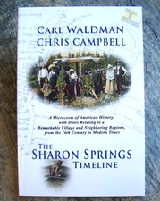 The Sharon Springs Timeline ~2014~ Waldman Campbell  SIGNED Schoharie NY Illust