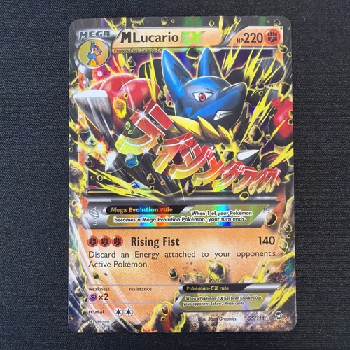 Pokémon TCG M Lucario EX 55/111 Holo Full Art Ultra Rare