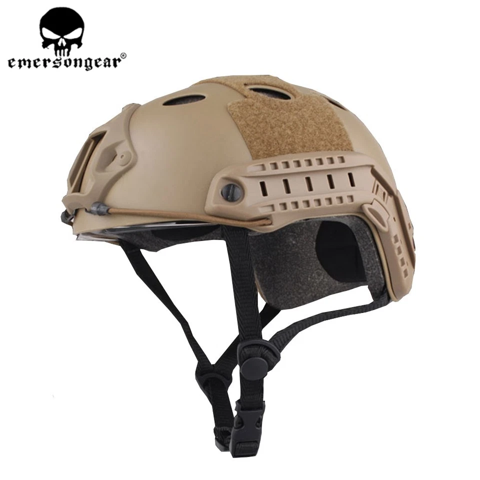 Casco Emerson Tactical Airsoft RÁPIDO con Gafas de Protección Base Casco de Salto Foto 3 de 4