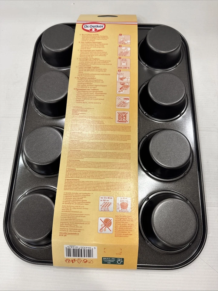 Dr. Oetker 12er Muffinbackform Muffinform Muffinbackblech Muffin Tradition 1482 - Bild 3 von 3