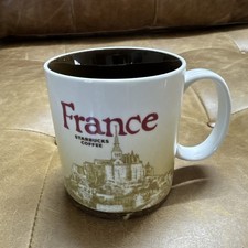 Starbucks France Coffee Mug 16oz Chocolate Interior Global City Series Cup 2010